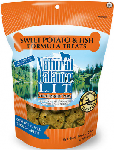 Natural Balance L.I.T. Limited Ingredient Sweet Potato and Fish Formula Treats for Dogs