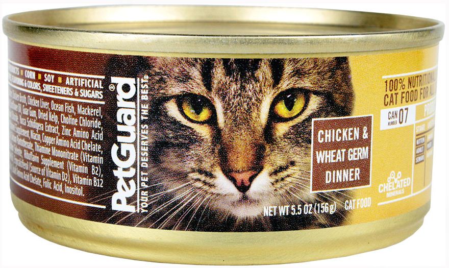 Petguard Chicken and Wheat Germ Dinner Canned Cat Food