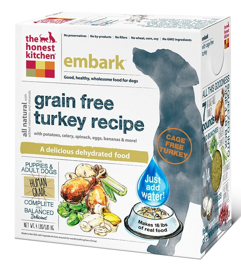 The Honest Kitchen EMBARK Grain Free Turkey Recipe Dry Dog Food
