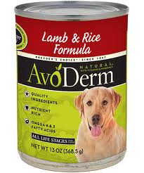 AvoDerm Natural Adult Lamb Meal and Rice Formula Canned Dog Food