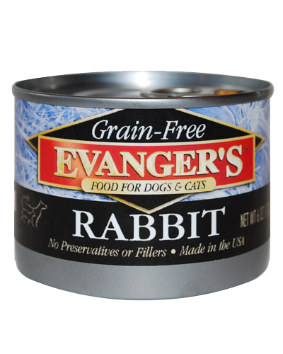 Evangers Grain Free Rabbit  Canned Dog and Cat Food