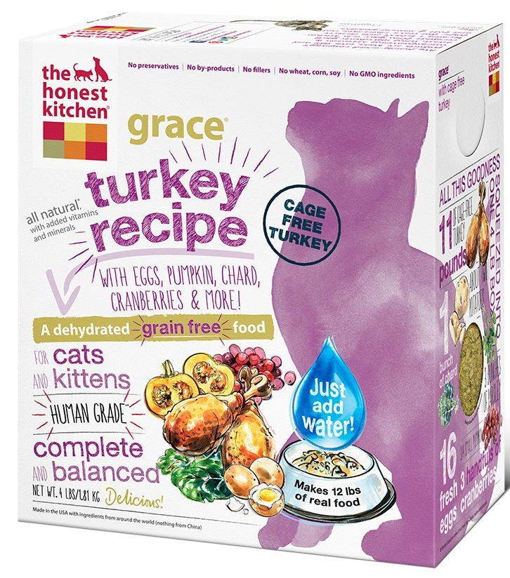 The Honest Kitchen GRACE Grain Free Turkey Diet Cat Food