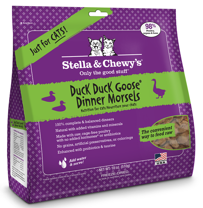 Stella & Chewy's Duck Duck Goose Freeze Dried Dinner Cat Food