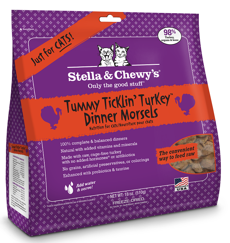 Stella & Chewy's Tummy Ticklin Turkey Freeze Dried Dinner Cat Food