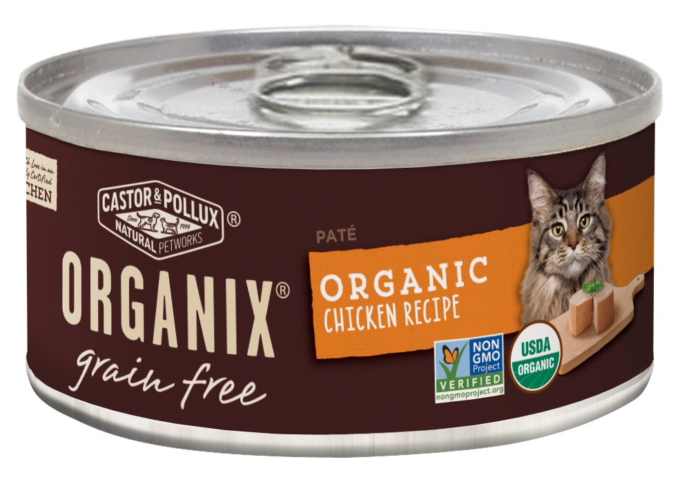 Castor and Pollux Organix Grain Free Organic Chicken Recipe Canned Cat Food