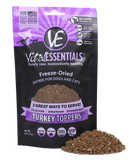 Vital Essentials Freeze Dried Turkey Toppers for Cats and Dogs Food