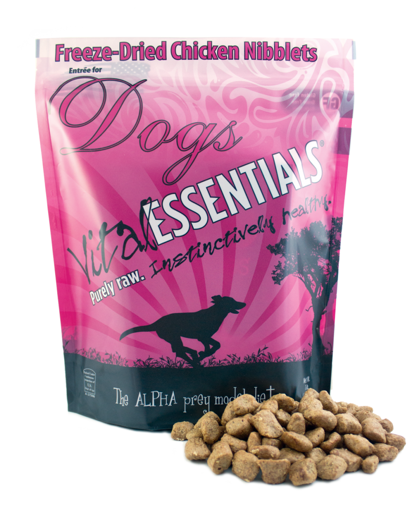 Vital Essentials Chicken Nibblets Freeze Dried Dog Food