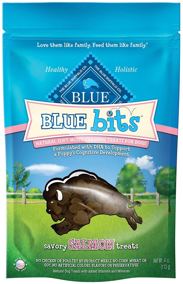 Blue Buffalo Bits Savory Salmon Natural Soft-Moist Training Dog Treats