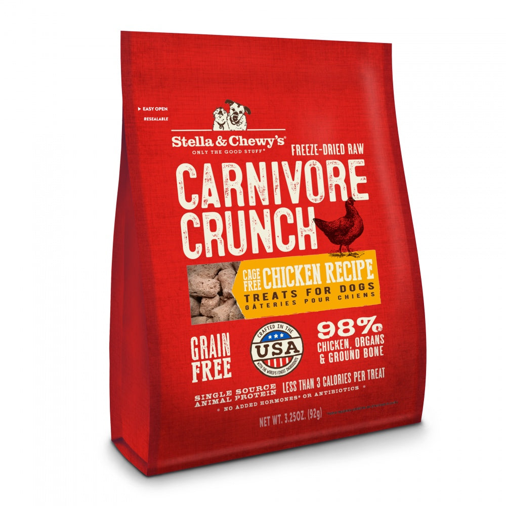 Stella & Chewy's Carnivore Crunch Freeze Dried Chicken Recipe Dog Treats