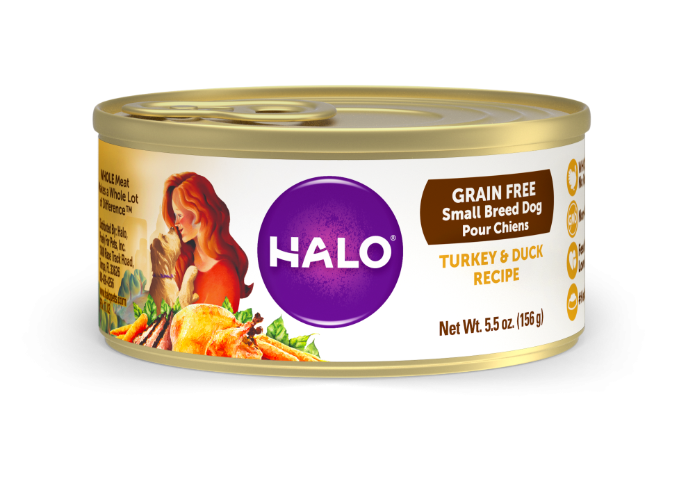 Halo Small Breed Grain Free Turkey & Duck Recipe Canned Dog Food