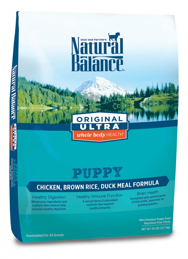 Natural Balance Original Ultra Whole Body Health Chicken, Brown Rice and Duck Meal Puppy Formula Dry Dog Food