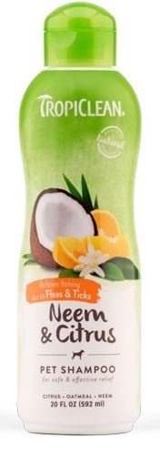Tropiclean Neem Flea and Tick Shampoo for Dogs