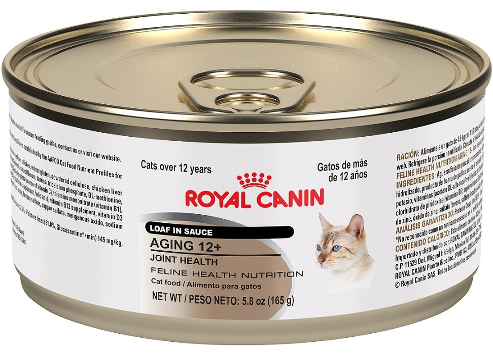 Royal Canin Feline Health Nutrition Aging 12 and Up Loaf in Sauce Canned Cat Food