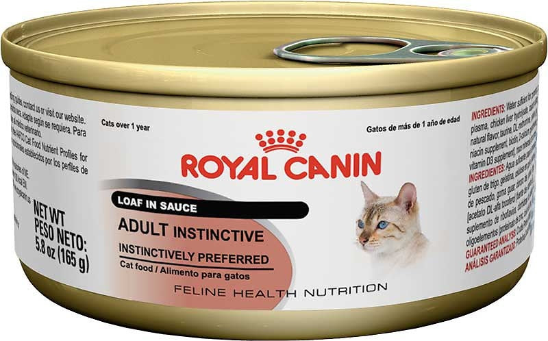 Royal Canin Feline Health Nutrition Adult Instinctive Loaf in Sauce Canned Cat Food