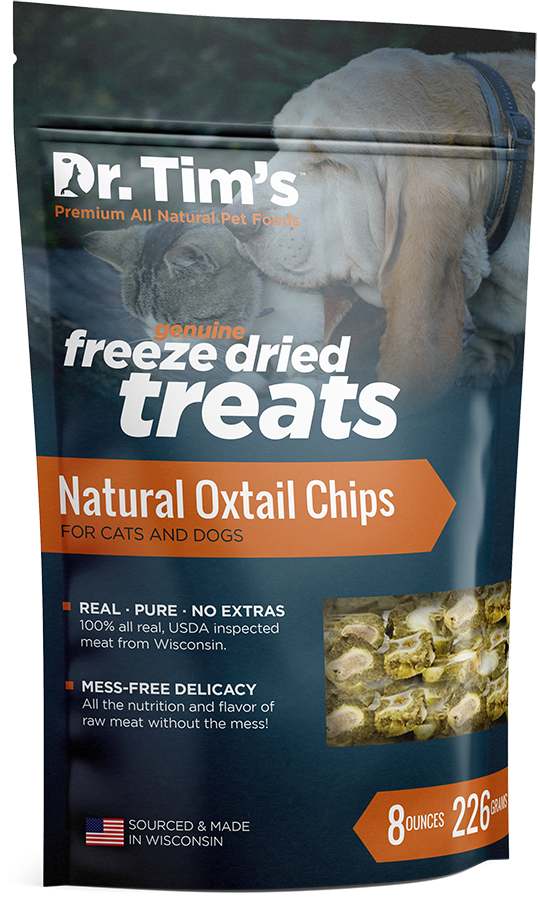 Dr. Tim's Freeze Dried Natural Oxtail Chips Dog and Cat Treats