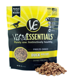 Vital Essentials Freeze Dried Grain Free Duck Mini Nibs Entree for Dogs Food