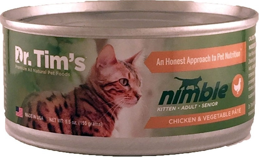 Dr. Tim's Nimble Chicken and Vegetable Pate Canned Cat Food