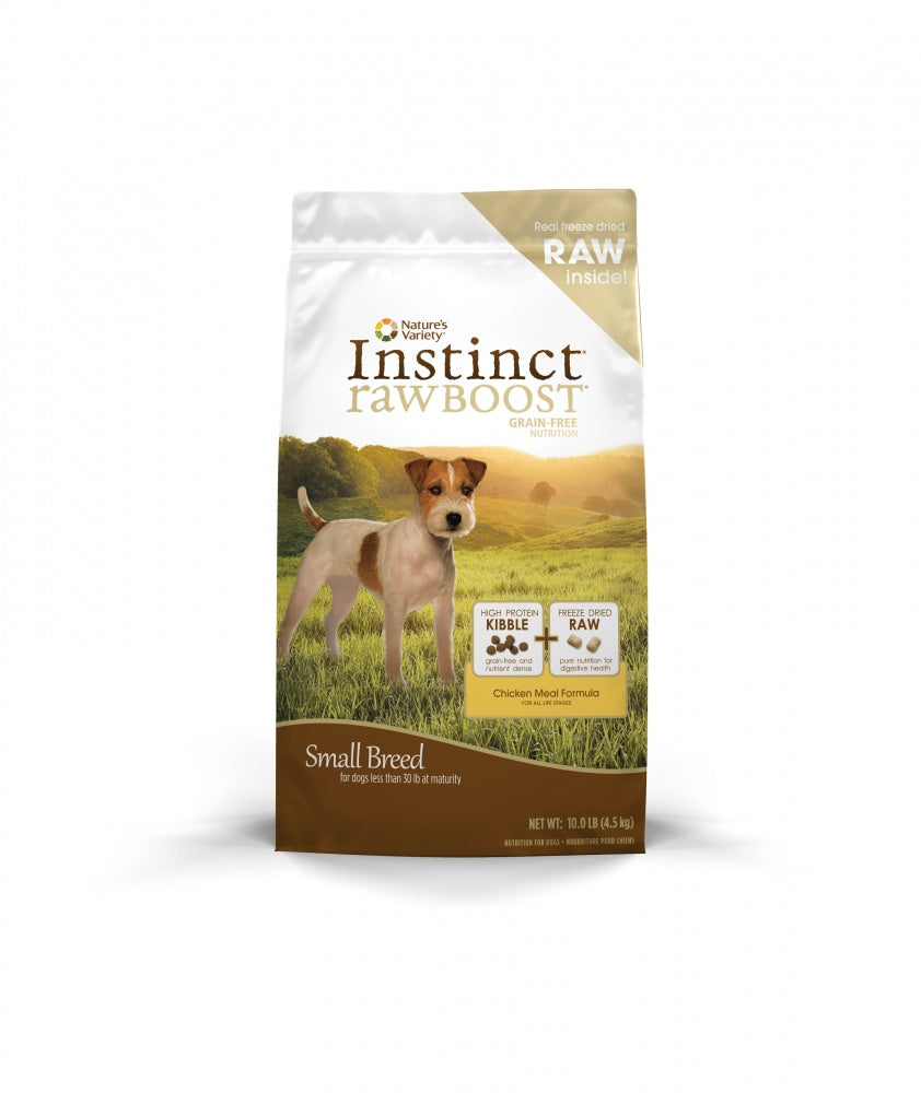 Nature's Variety Instinct Raw Boost Small Breed Grain-Free Chicken Meal Dry Dog Food