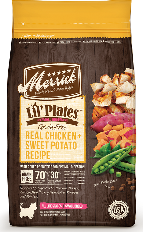 Merrick Lil' Plates Small Breed Grain Free Real Chicken and Sweet Potato Dry Dog Food
