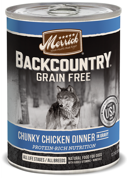 Merrick Backcountry Grain Free Chunky Chicken Canned Dog Food