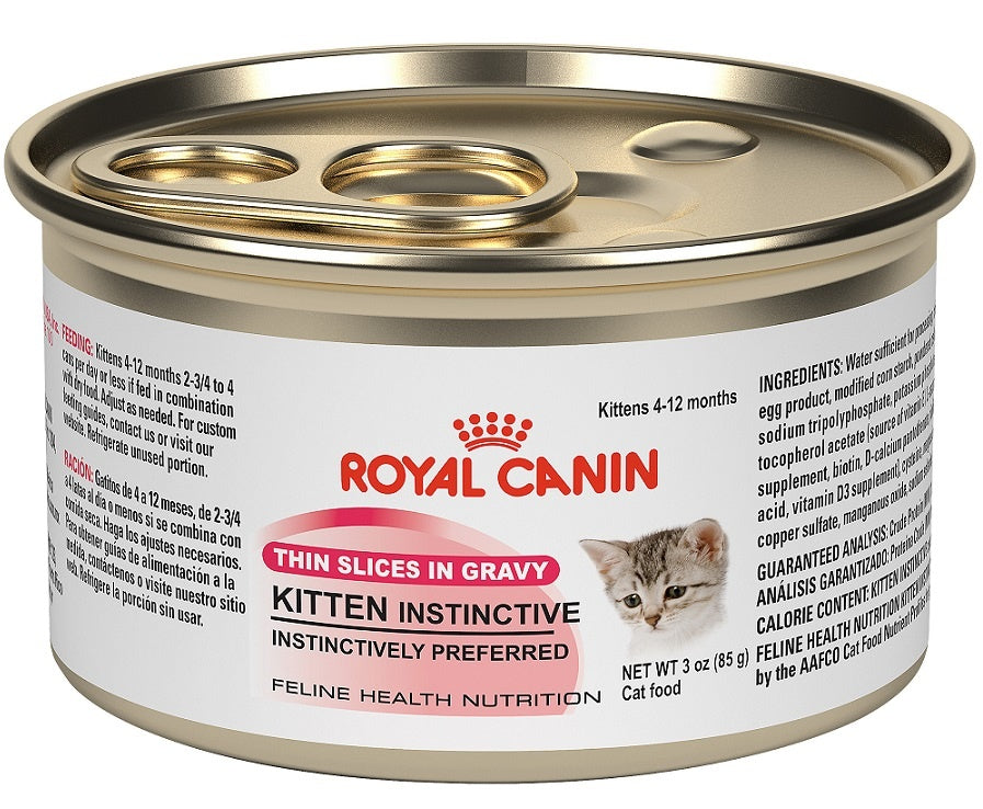 Royal Canin Feline Nutrition Kitten Instinctive Thin Slices in Gravy Canned Cat Food