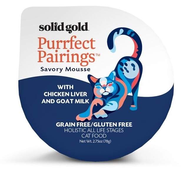 Solid Gold Grain Free Purrfect Pairings Chicken Liver Savory Mousse Cat Food Tray