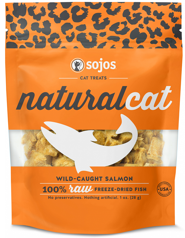 Sojos Natural Cat Wild Caught Salmon Freeze Dried Cat Treats