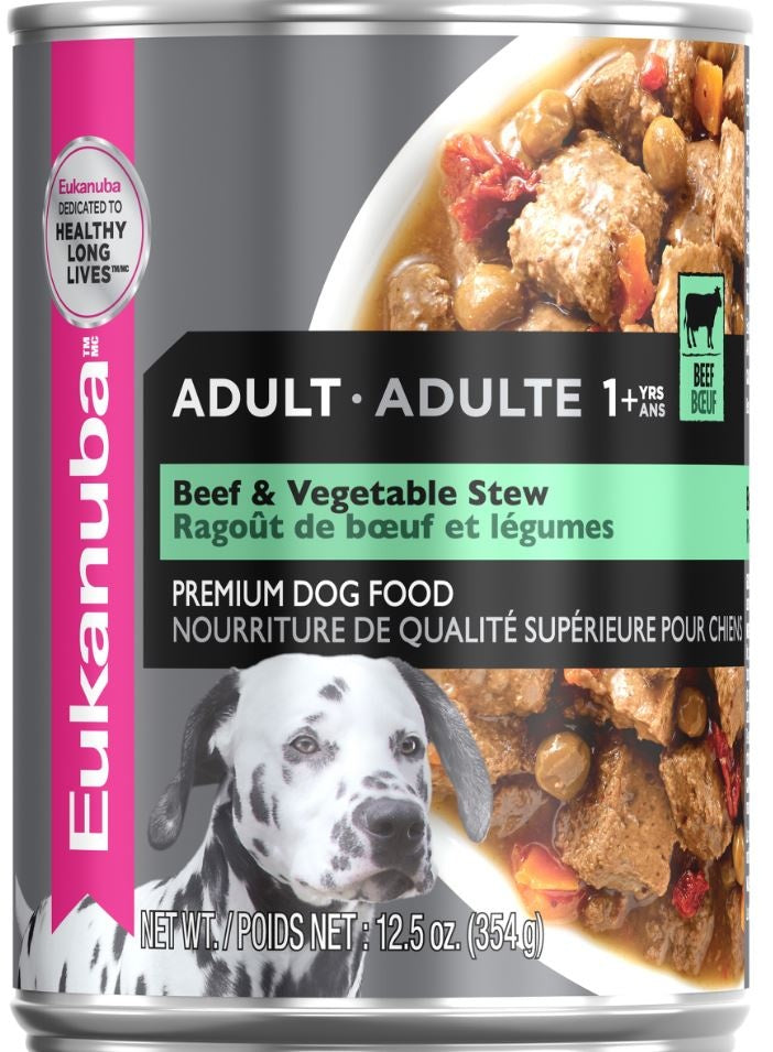 Eukanuba Adult Beef and Vegetable Stew Canned Dog Food