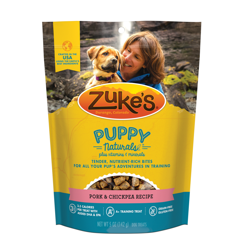 Zukes Puppy Naturals Grain Free Pork and Chickpea Dog Treats