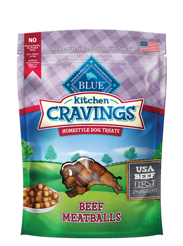 Blue Buffalo Kitchen Cravings Beef Meatball Dog Treats