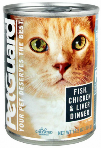 Petguard Fish Chicken and Liver Dinner Canned Cat Food