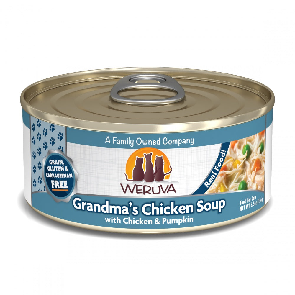 Weruva Grandma's Chicken Soup With Chicken  Potato  Pea  and Carrot Canned Cat Food