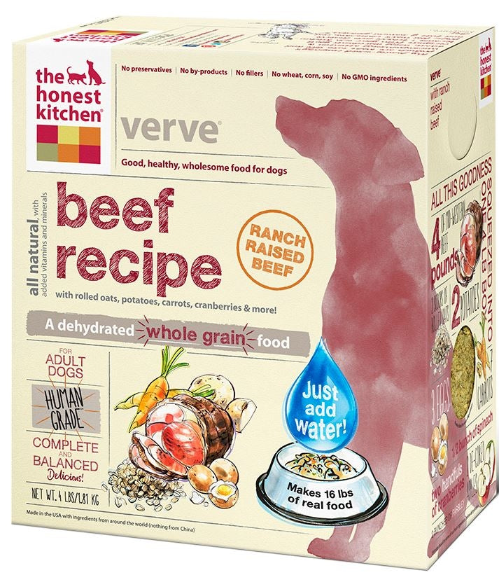 The Honest Kitchen VERVE Beef and Organic Grains Diet Dry Dog Food