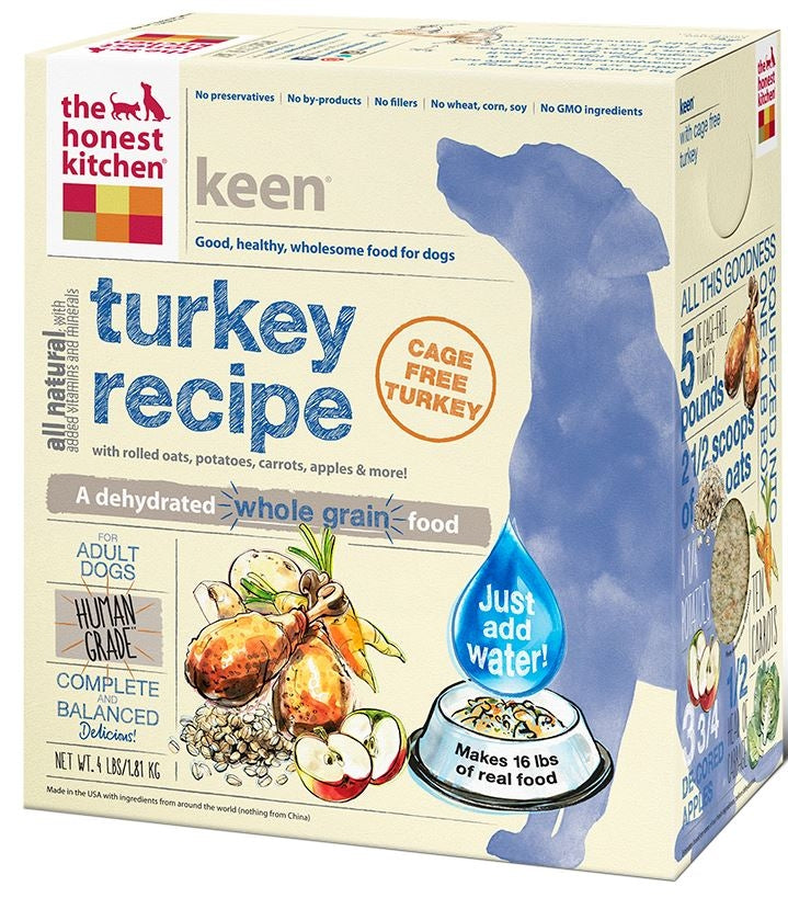 The Honest Kitchen KEEN Dog Turkey and Organic Grains Diet Dry Dog Food