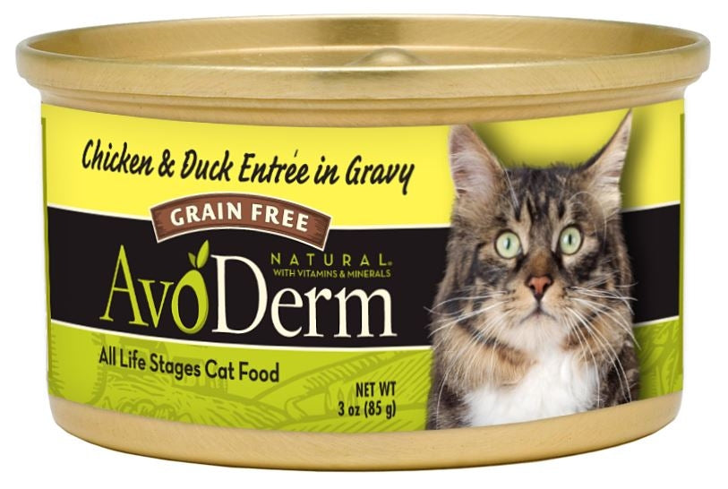 AvoDerm Natural Chicken and Duck Entree in Gravy Canned Cat Food