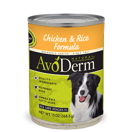 AvoDerm Natural Chicken  and Rice Formula Canned Dog Food