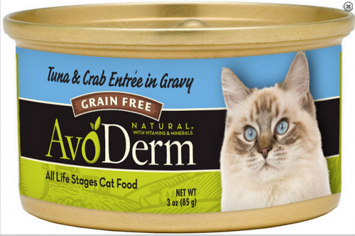 AvoDerm Natural Tuna and Crab Meat Chunks Canned Cat Food