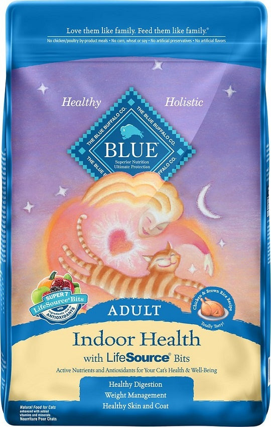 Blue Buffalo Indoor Health Chicken and Brown Rice Recipe Dry Cat Food