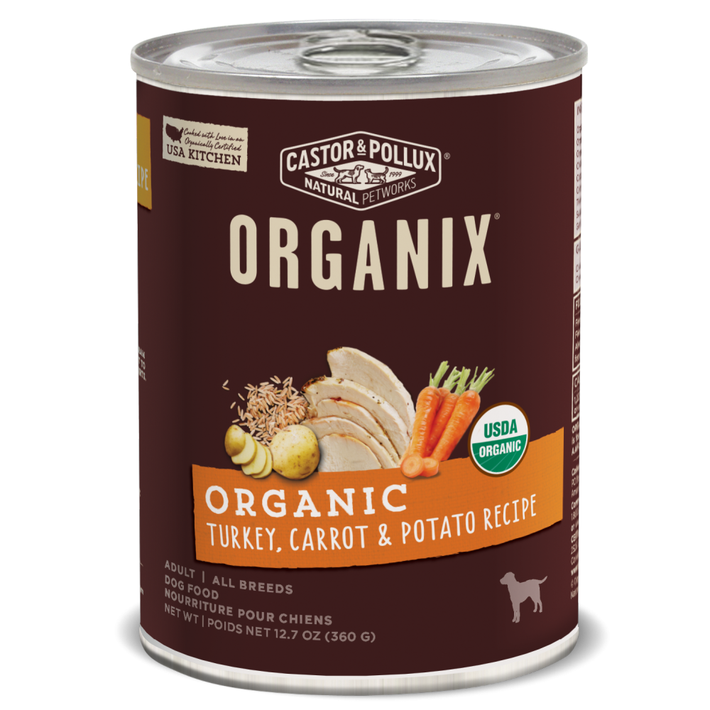 Castor and Pollux Organix Turkey Carrot and Potato Canned Dog Food