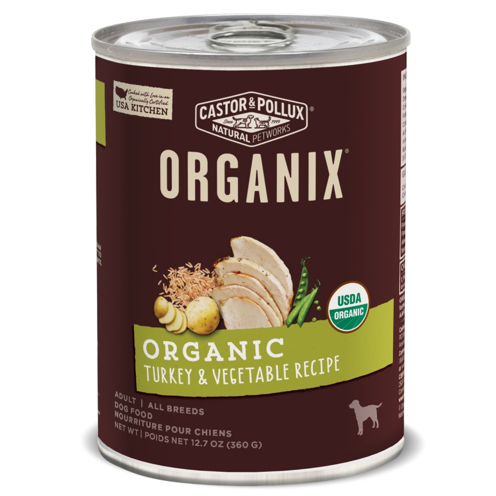 Castor and Pollux Organix Turkey and Vegetable Canned Dog Food