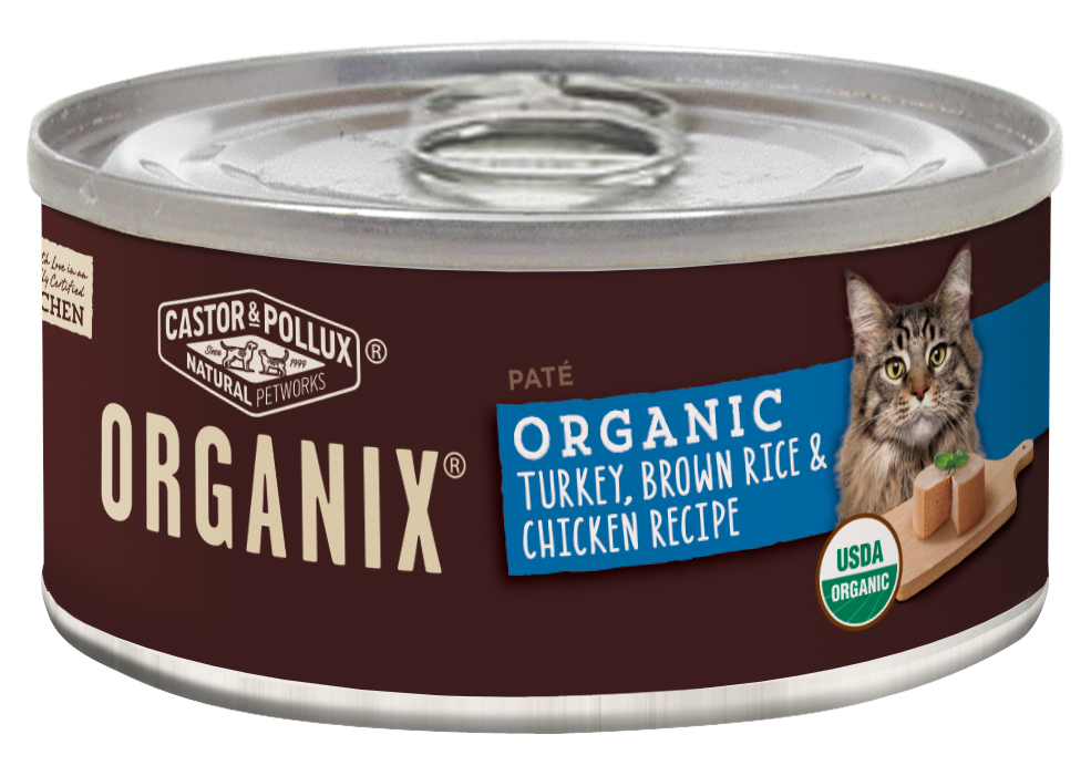 Castor and Pollux Organix Turkey Brown Rice and Chicken Formula Canned Cat Food
