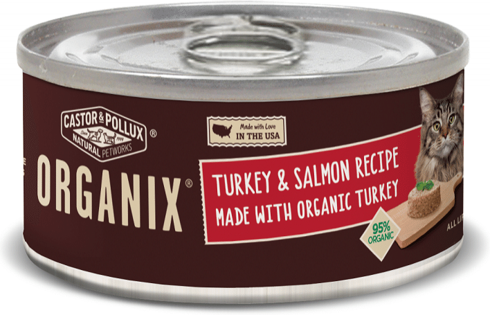 Castor and Pollux Organix Turkey And Salmon Formula Canned Cat Food