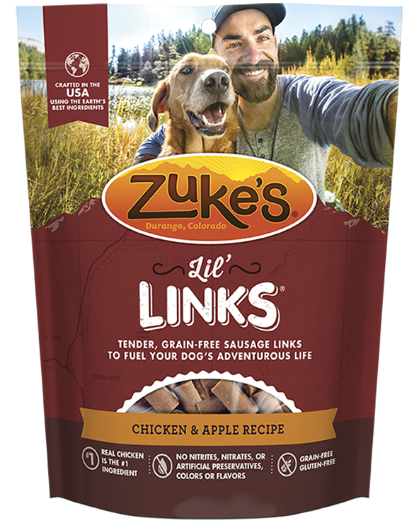 Zukes Lil' Links Grain Free Chicken and Apple Recipe for Dogs