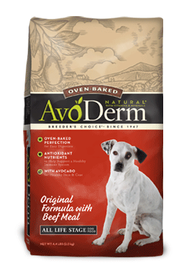 AvoDerm Natural Oven Baked Original with Beef Meal Dry Dog Food