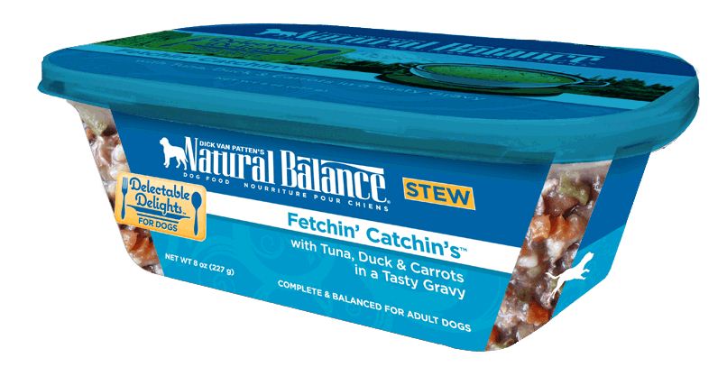 Natural Balance Delectable Delights Fetchin Catchins Flavor Wet Dog Food