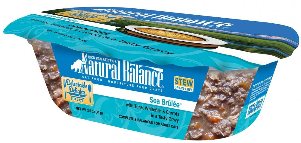 Natural Balance Delectable Delights Grain Free Sea Brulee Flavor Wet Cat Food