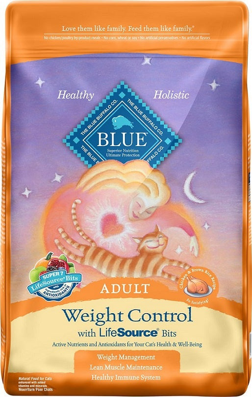 Blue Buffalo Weight Control Chicken and Brown Rice Recipe Adult Dry Cat Food