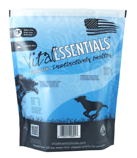 Vital Essentials Beef Nibblets Freeze Dried Dog Food