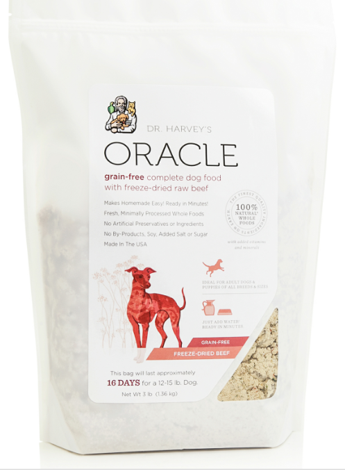 Dr. Harvey's Oracle Grain Free Beef Freeze Dried Beef Formula for Dogs Food