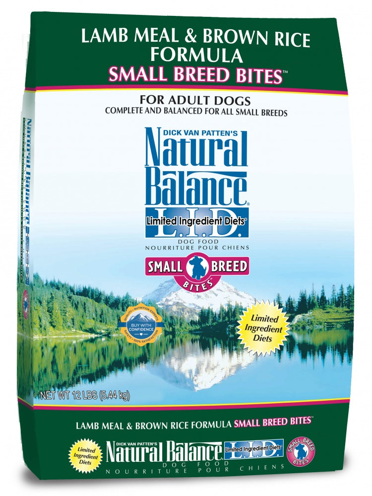 Natural Balance L.I.D. Limited Ingredient Diets Lamb Meal and Brown Rice Formula Small Breed Bites Dry Dog Food